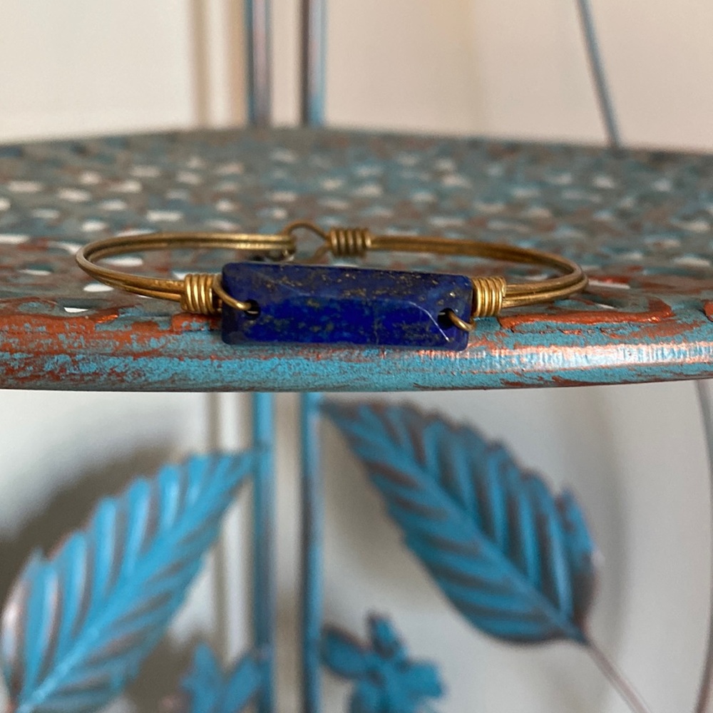 Blue with gold
